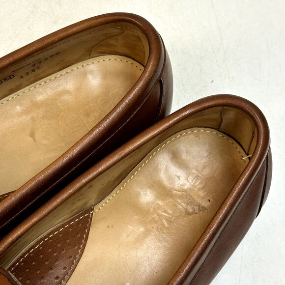 NEW HEELS Rancourt & Co. x FootJoy Tassel Loafers Kiltie Brown Maine USA 10.5 D main image 4